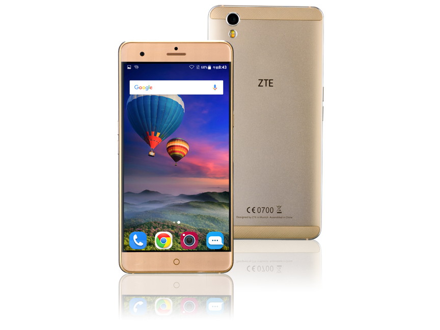 ZTE、デュアル待受でサイド指紋センサー搭載「BLADE V7 MAX