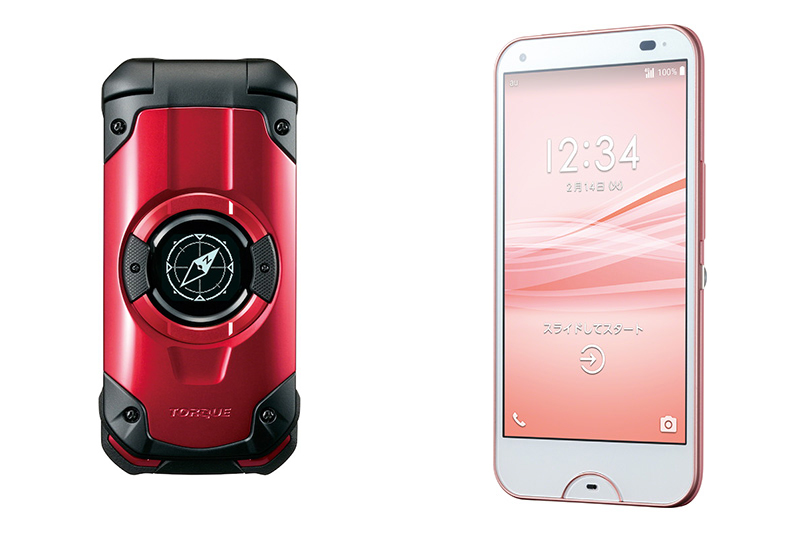 au、タフネスケータイ「TORQUE X01」とボディソープスマホ「rafre