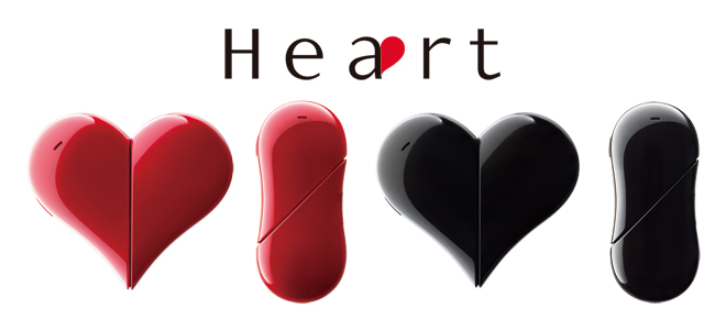 ハートのかたちのPHS、ワイモバイルが「Heart 401AB」 - ケータイ Watch