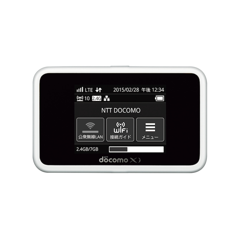 NTTドコモ HR02 無線LANルーター ドコモ、下り225Mbpsの「Wi-Fi STATION HW-02G」2月18日発売