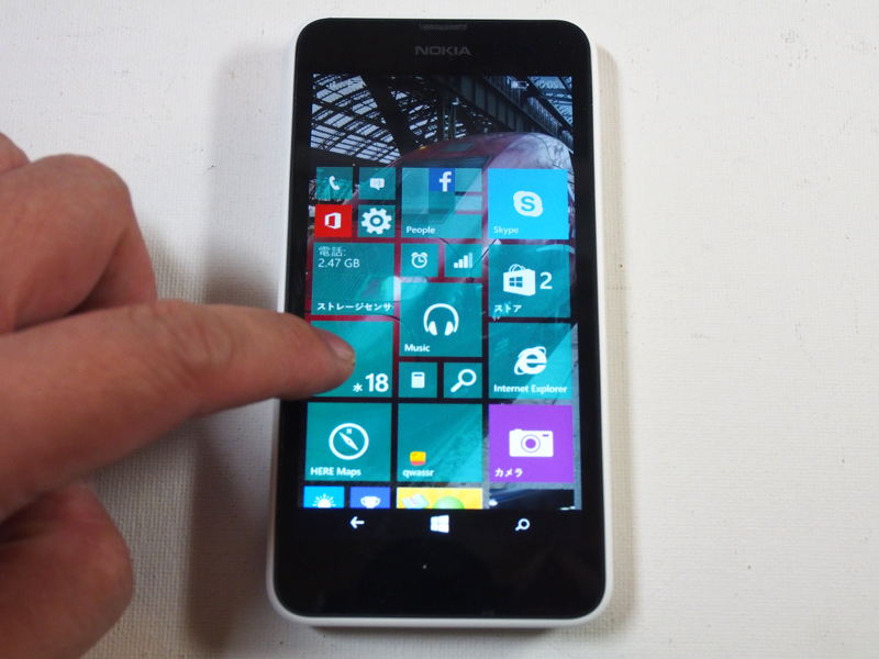 Windows Phone 8.1 ノキアルミア６３６　black