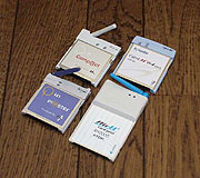 データ通信カード一体型PHS４種類