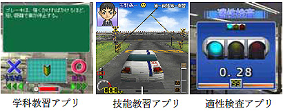 ぴあ Iアプリ対応の自動車教習シミュレーションゲーム