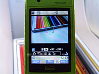 N902iSの撮影画面