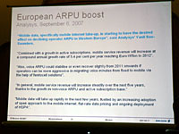 欧州では、定額制導入によりARPUが向上したというレポートが報告されている