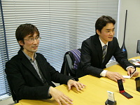 有田行男氏（左）と寺西俊裕氏