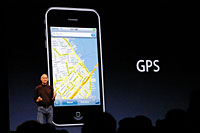 GPS機能を内蔵するiPhone 3G