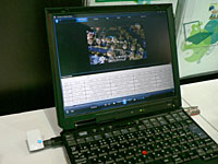ノートパソコン向けのUSB接続型MediaFLOチューナーでは、番組表ソフトが新たに実装されていた