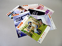 2月号と銘打ったカタログと、au春モデルと見られる各機種のパンフレット