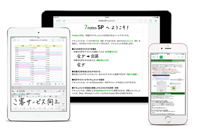 Metamoji Ipad Iphone両対応の手書きノートアプリ 7notes Sp ケータイ Watch