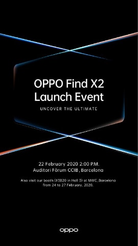 2月22日開催予定の Oppo Find X2 ローンチイベントを延期に ケータイ Watch