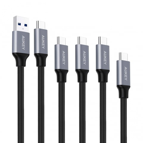 Aukeyの高耐久usb Type Cケーブルが5本セットで1424円 5日間限定