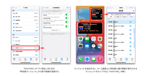 Navitime Ios14のウィジェット表示に対応 ケータイ Watch