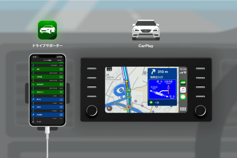 Navitimeドライブサポーター Apple Carplayに対応 車載ディスプレイで利用可能に ケータイ Watch