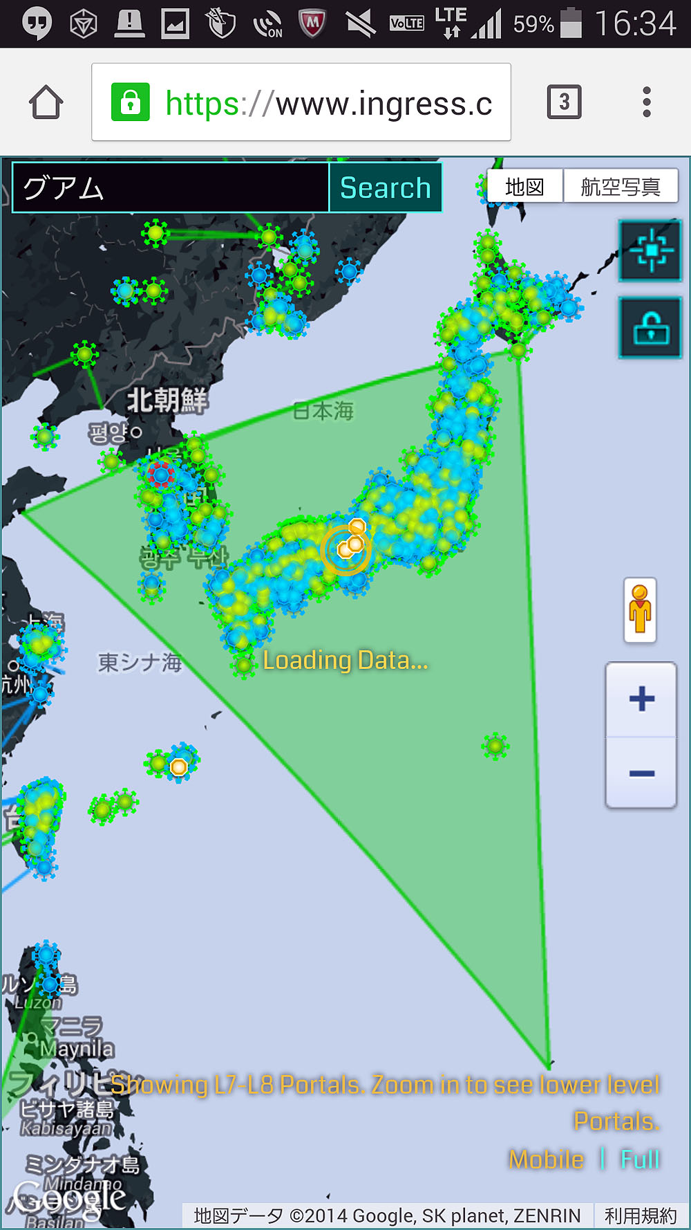 日本を覆う巨大フィールドまで出現 数千人が集まった Ingress バトル ケータイ Watch