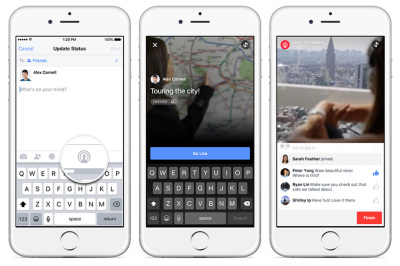 Facebook ライブ動画 機能を追加 Iphoneアプリから配信可能に ケータイ Watch