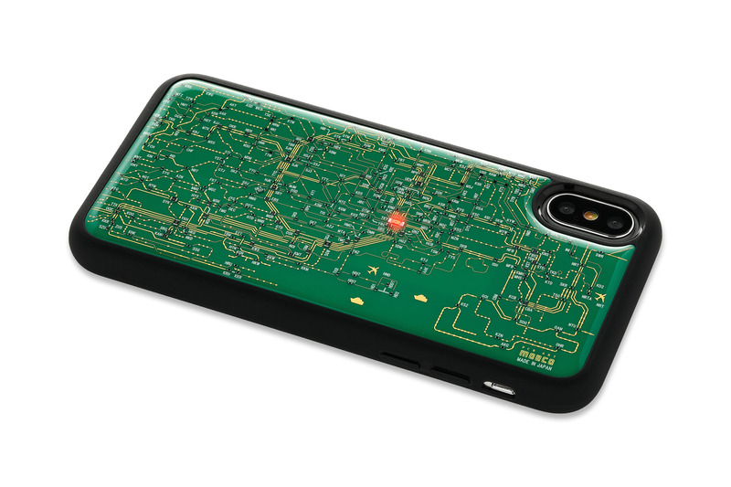 基板と回路で東京の路線図を再現したケースにiphone X対応版が登場 ケータイ Watch