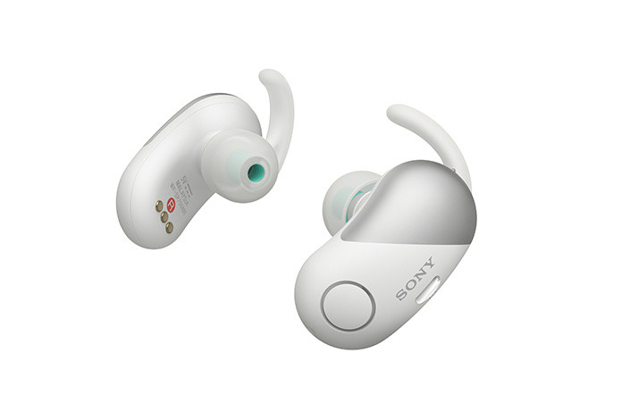 ソニーの左右分離イヤホン、ノイズキャンセル・防滴のスポーツモデル