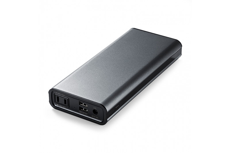 サンワサプライ、ACコンセント付きで2万mAhのモバイルバッテリー