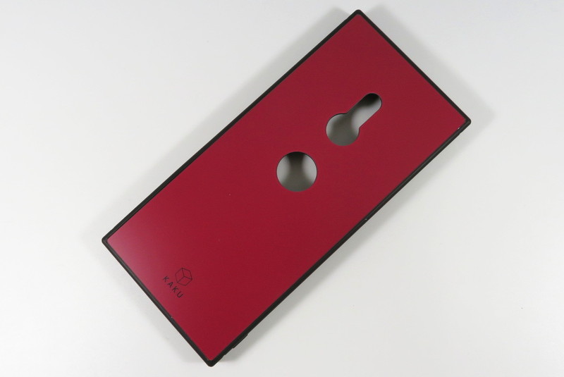 Xperia XZ3 耐衝撃ガラスケース KAKU シルク ダークレッド - ケータイ