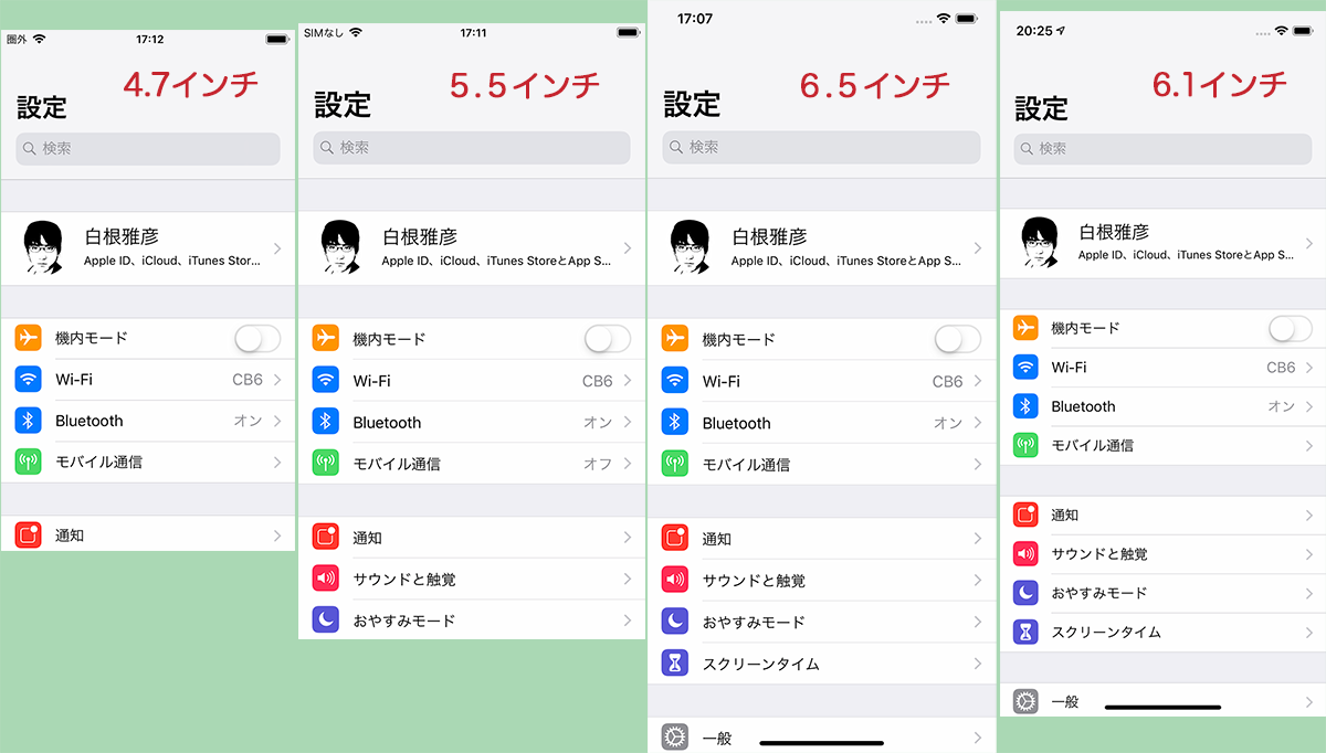 Iphoneのディスプレイサイズが変わると何が変わる 歴代モデルで比較