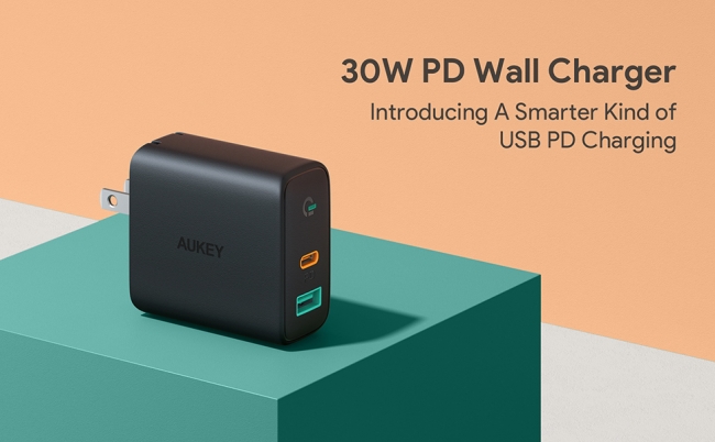 最大30WのUSB PD対応ACアダプターが30％オフ、AUKEYがAmazonでセール - ケータイ Watch