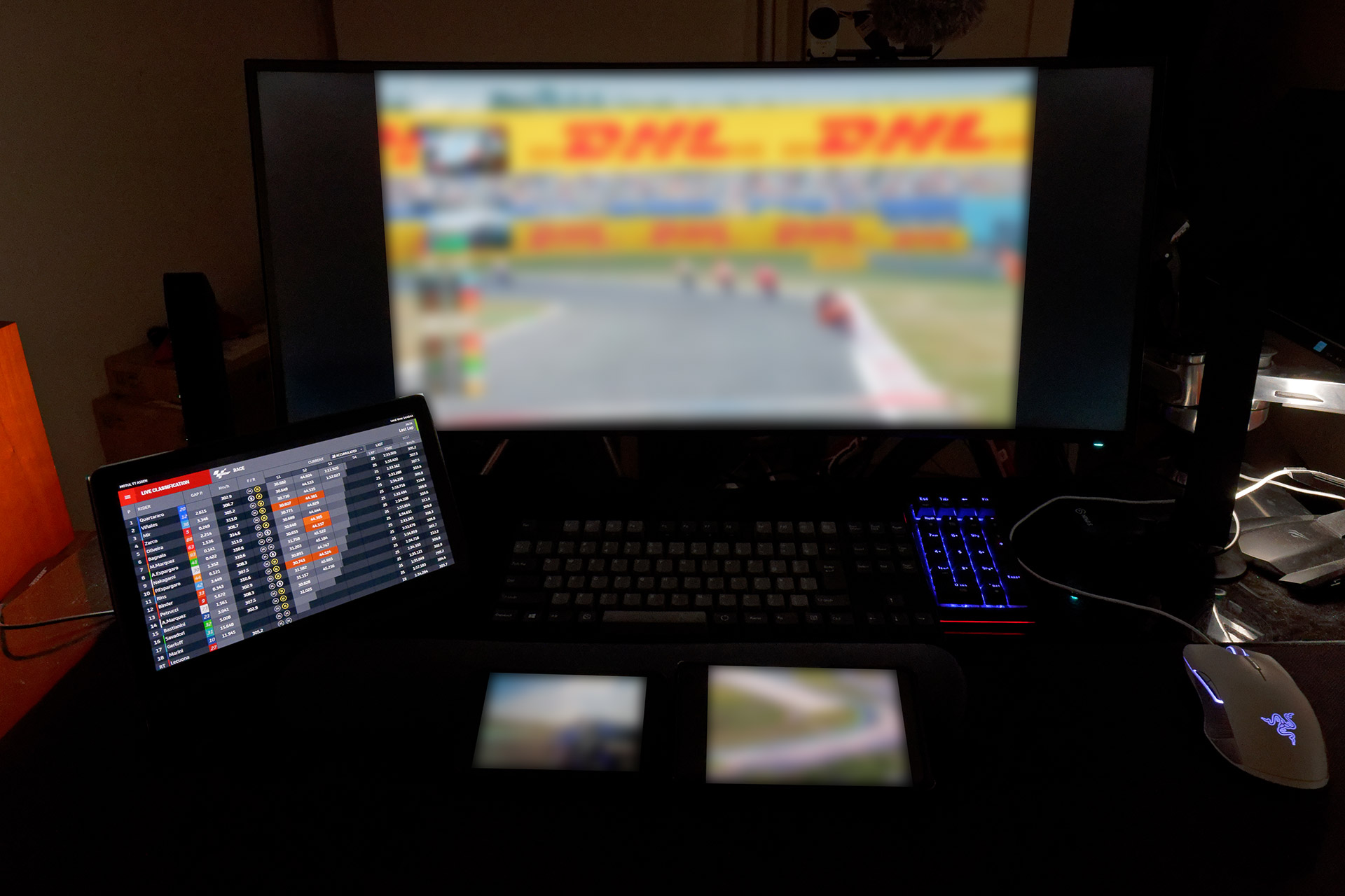 Motogp日本戦が中止になったので スマホ 2とタブレットとpcの4画面でライブ中継を堪能した ケータイ Watch