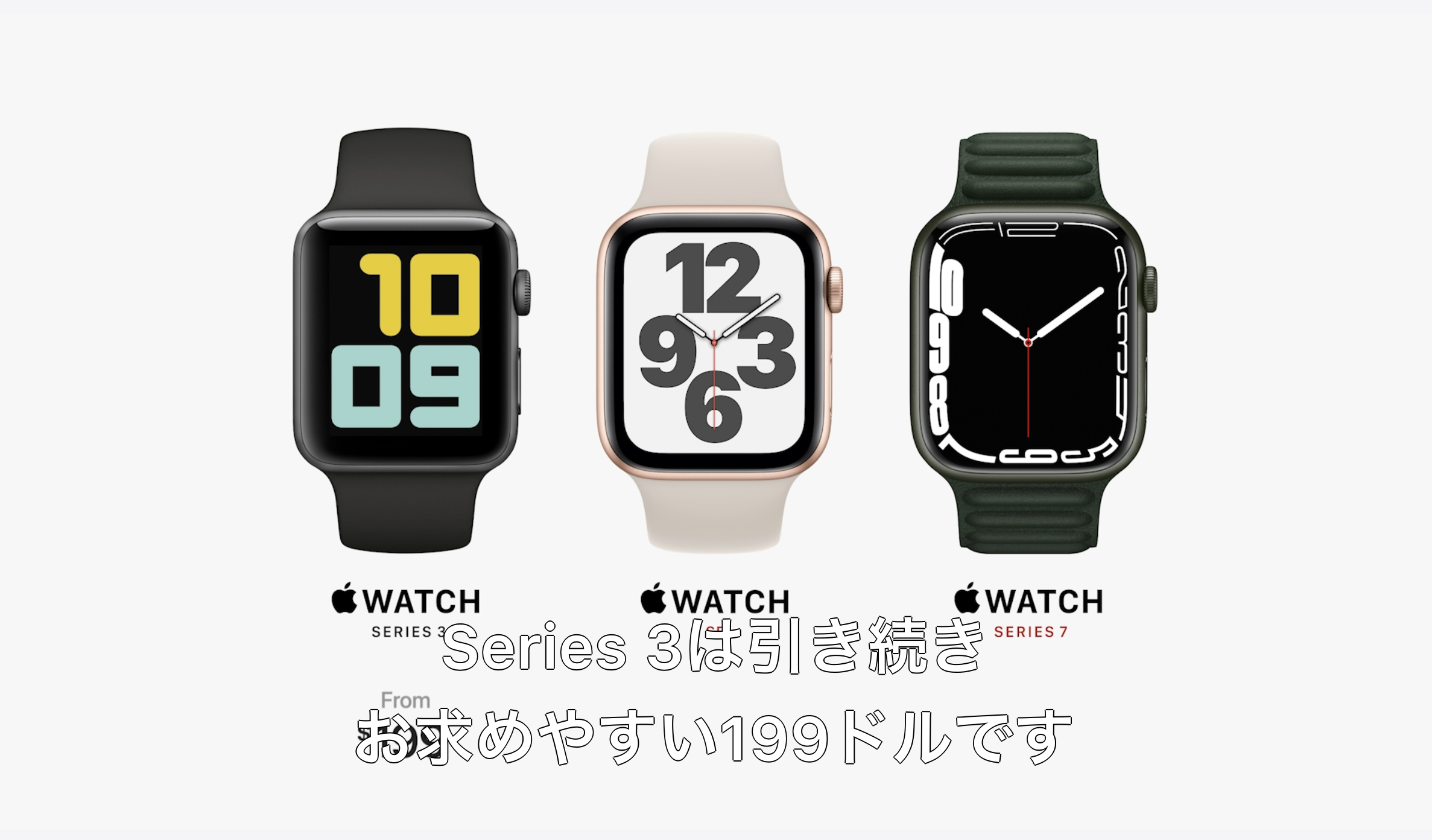 Apple Watch Series 3/SEを販売継続、価格は据え置き - ケータイ Watch