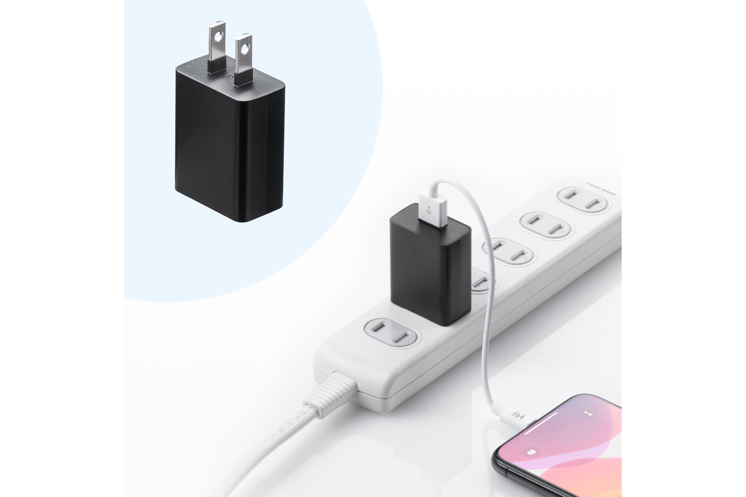 サンワサプライ、1A／2A出力対応のUSB1ポートAC充電器を発売