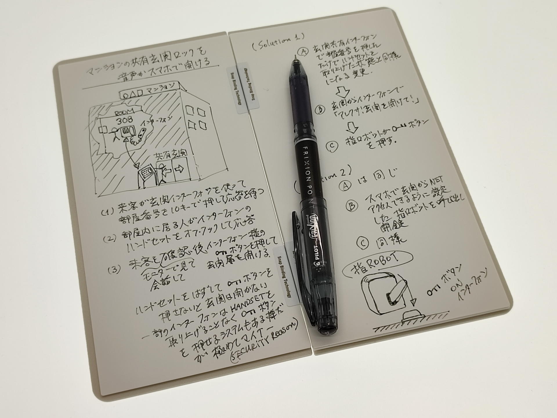 BUTTERFLY BOARD Notes」っていう令和のホワイトボードを友人から頂い 