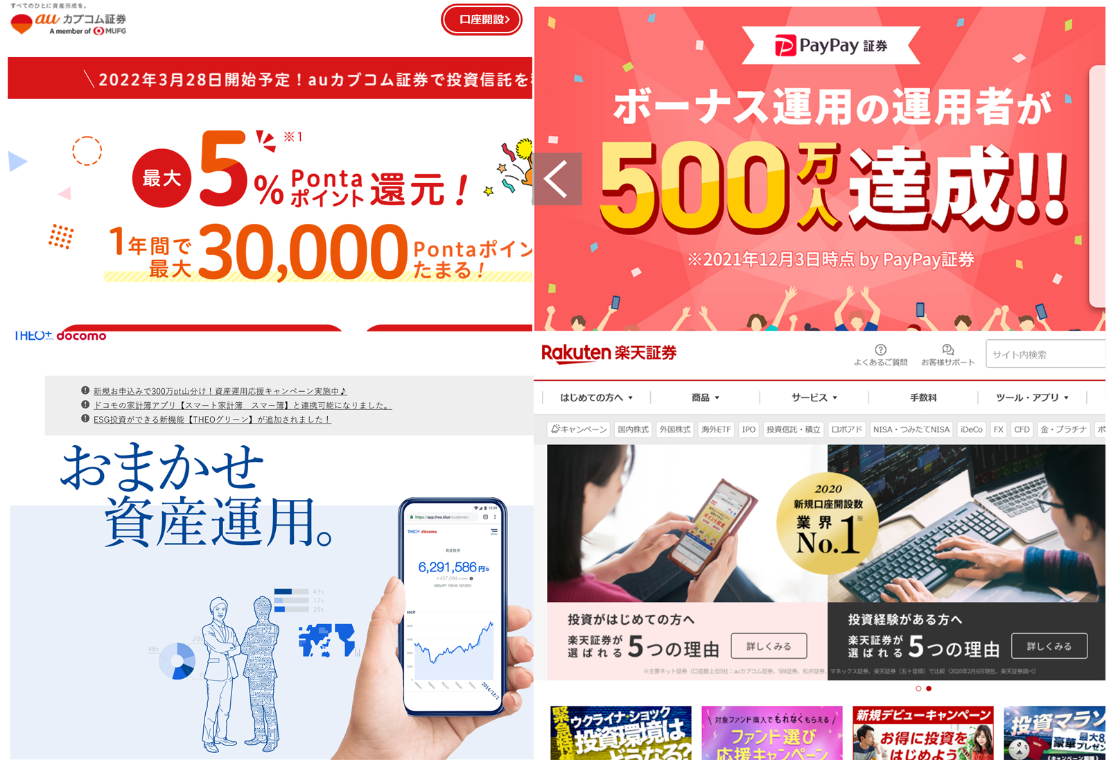 [「スマホで株式投資」のはじめ方【後編】――携帯電話を契約していると、どれだけお得？ ドコモ・au・ソフトバンク・楽天で比較] - ケータイ Watch