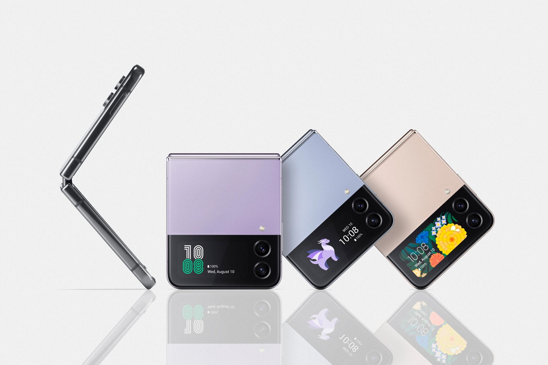 サムスンが「Galaxy Z Flip4」を発表、バッテリー容量がアップした新