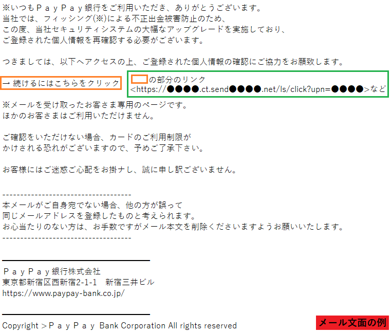 PayPay銀行をかたるフィッシングに注意、フィッシング対策協議会