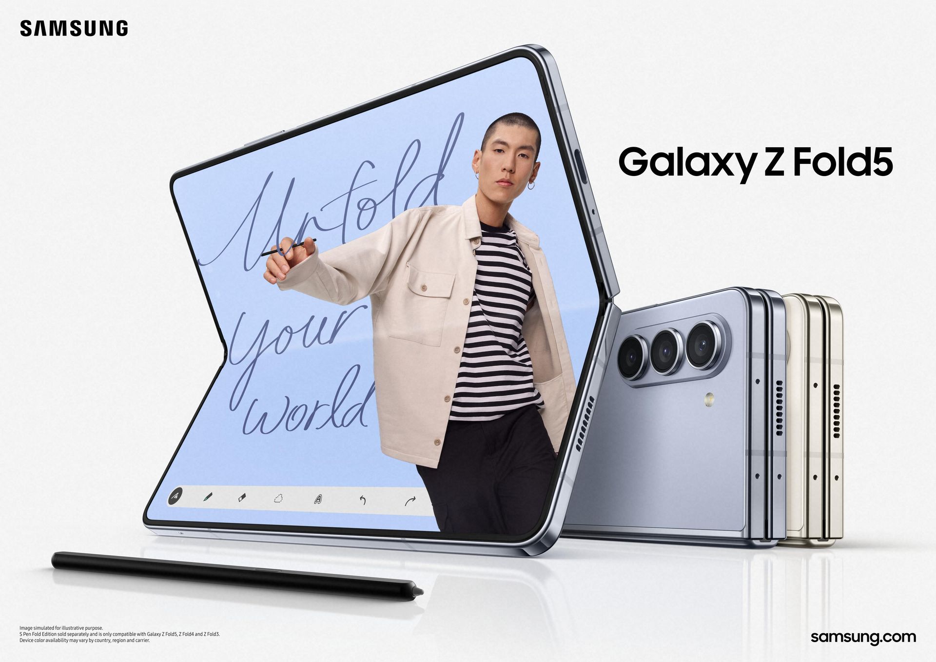 サムスン「Galaxy Z Fold5」登場、パワフルになった7.6インチ