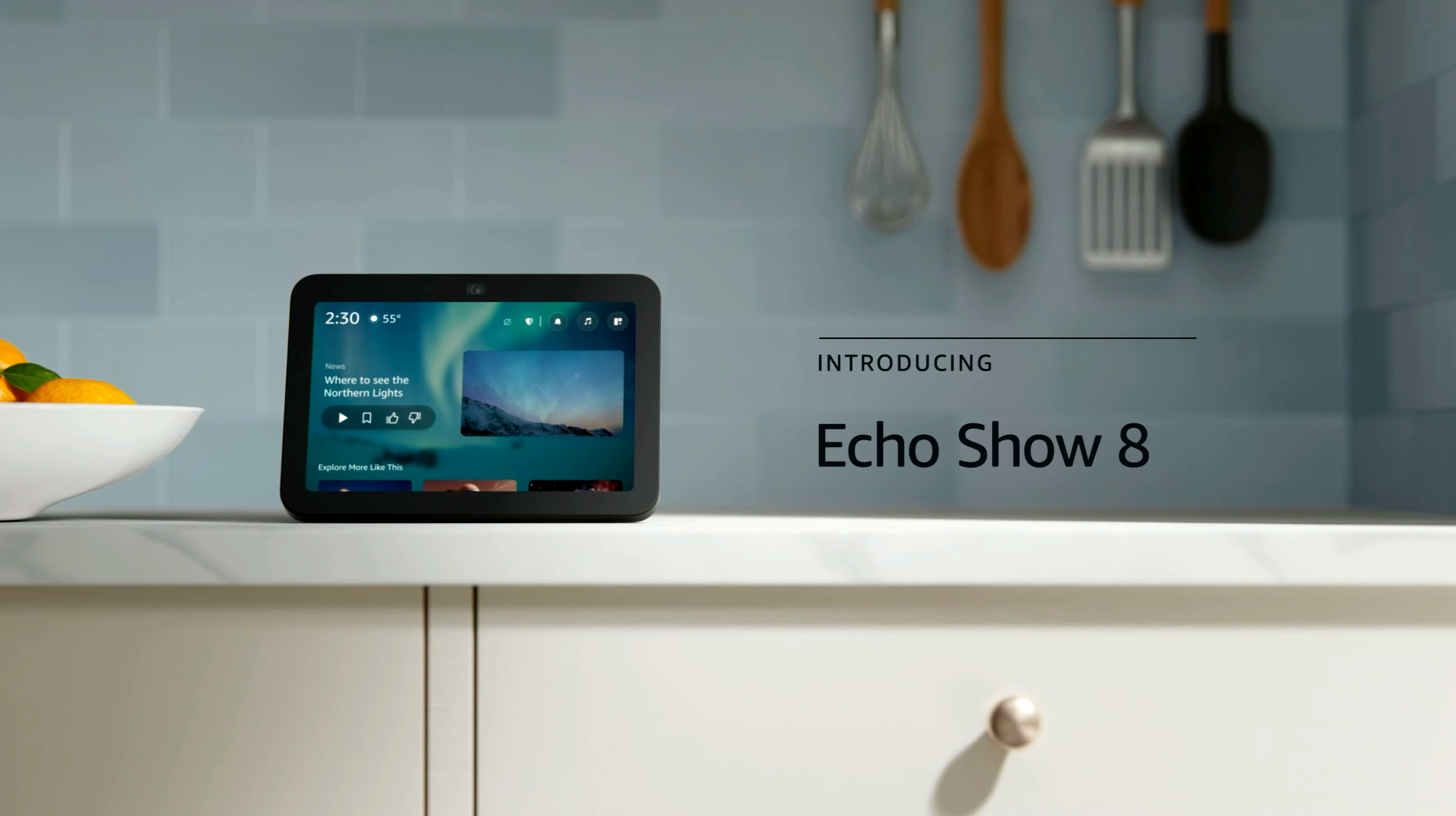 アマゾン、次世代「Echo Show 8」を発表 - ケータイ Watch