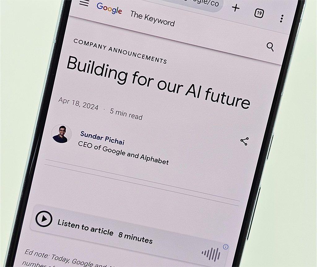 Googleが組織再編、CEOピチャイ氏が従業員向けに発信したメッセージ