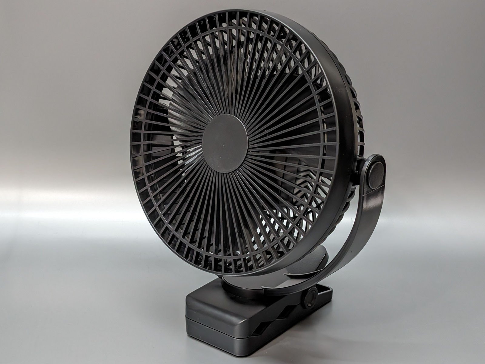 スナップオン 卓上扇風機 黒 LED CLOCK FAN スナップオン 卓上扇風機