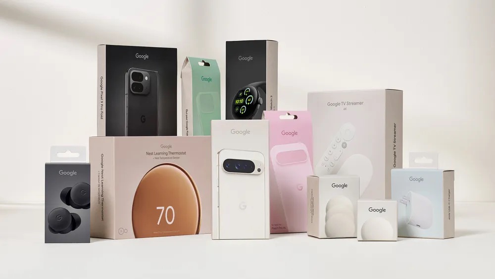 グーグル、「Pixel」などの製品パッケージで100%プラスチックフリーを