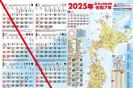 2025年度版」ビックカメラ 非売品カレンダー 多 3枚