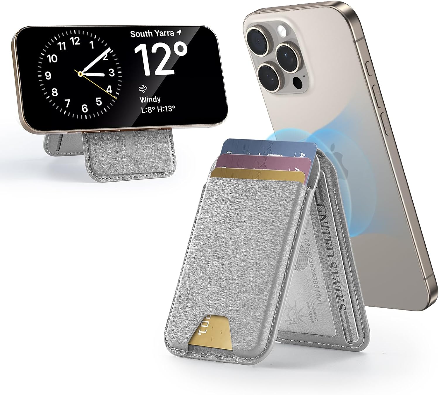 スタンド機能つき、ESRのMagSafe対応カードケースがAmazonタイム