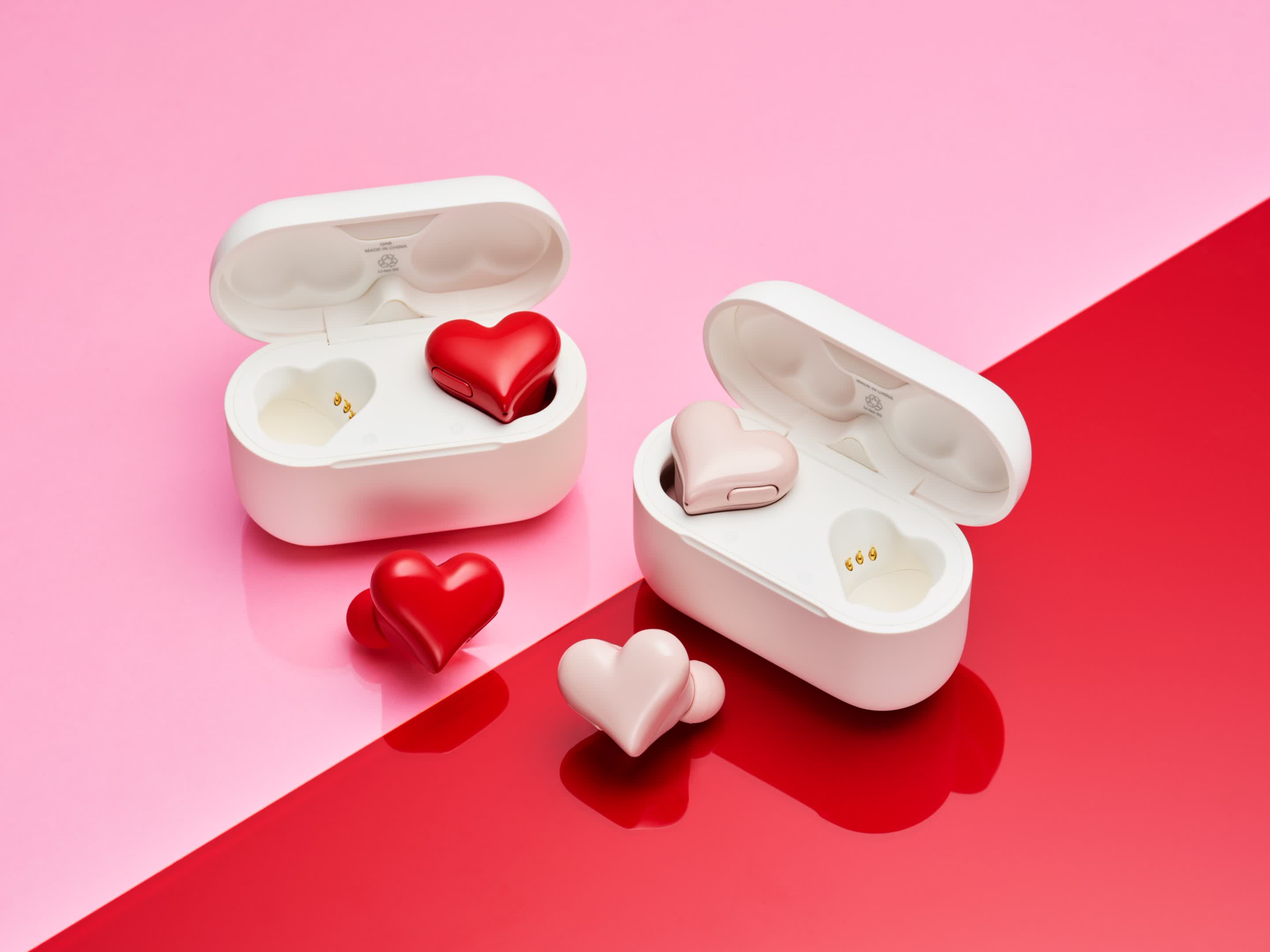 ヘッドフォン/イヤフォン HeartBuds ハート型イヤホン「HeartBuds Pro」発売 Hybrid ANCや低音重視モード
