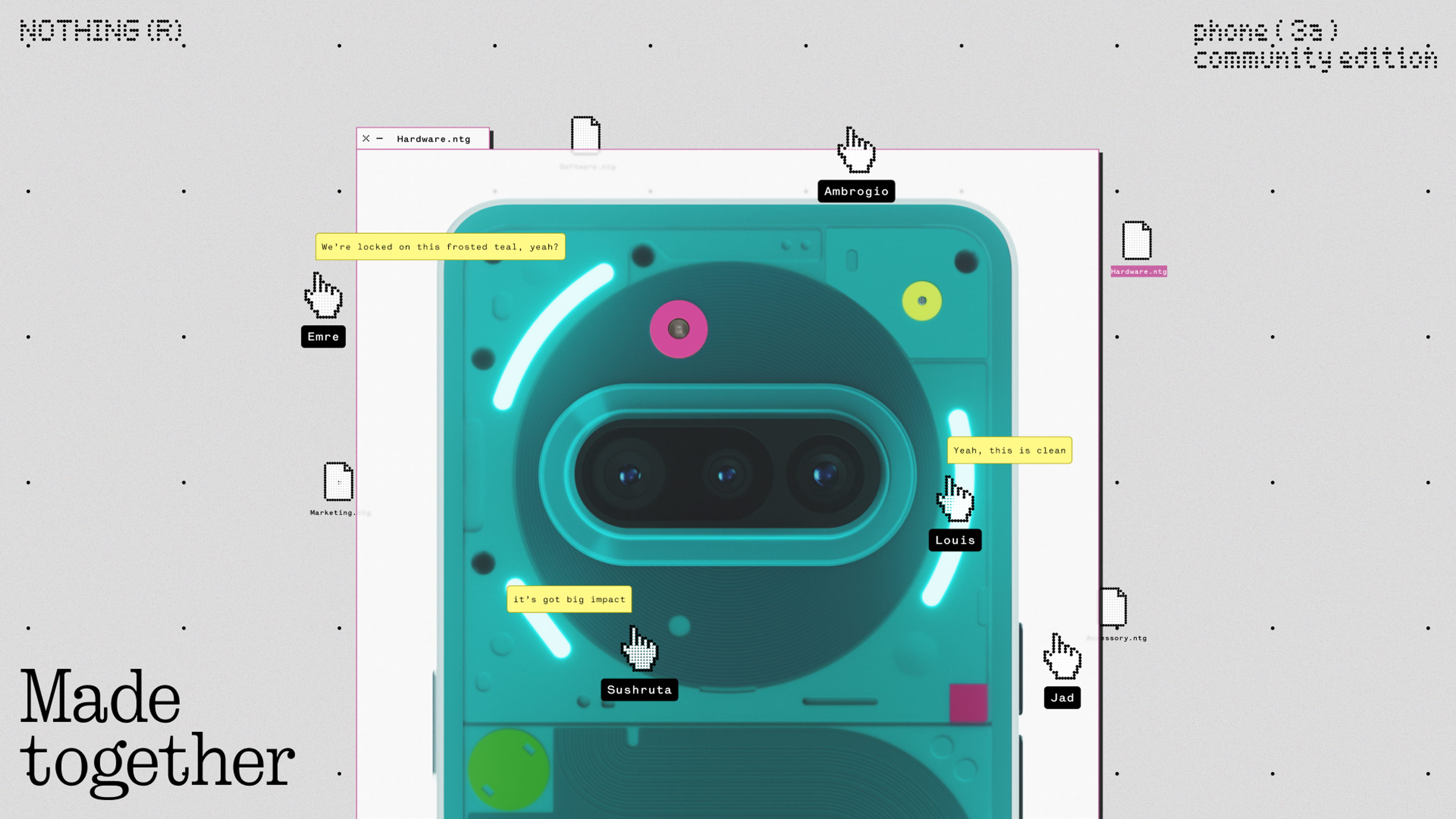 Nothing、「Phone (3a) Community Edition」12日発売 世界1000台限定