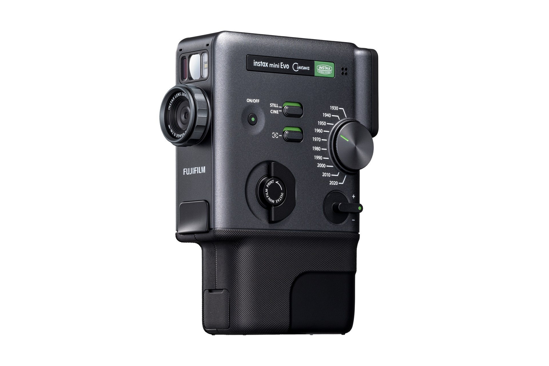富士フイルム、シネマ風の動画が撮れるチェキ「instax mini Evo Cinema