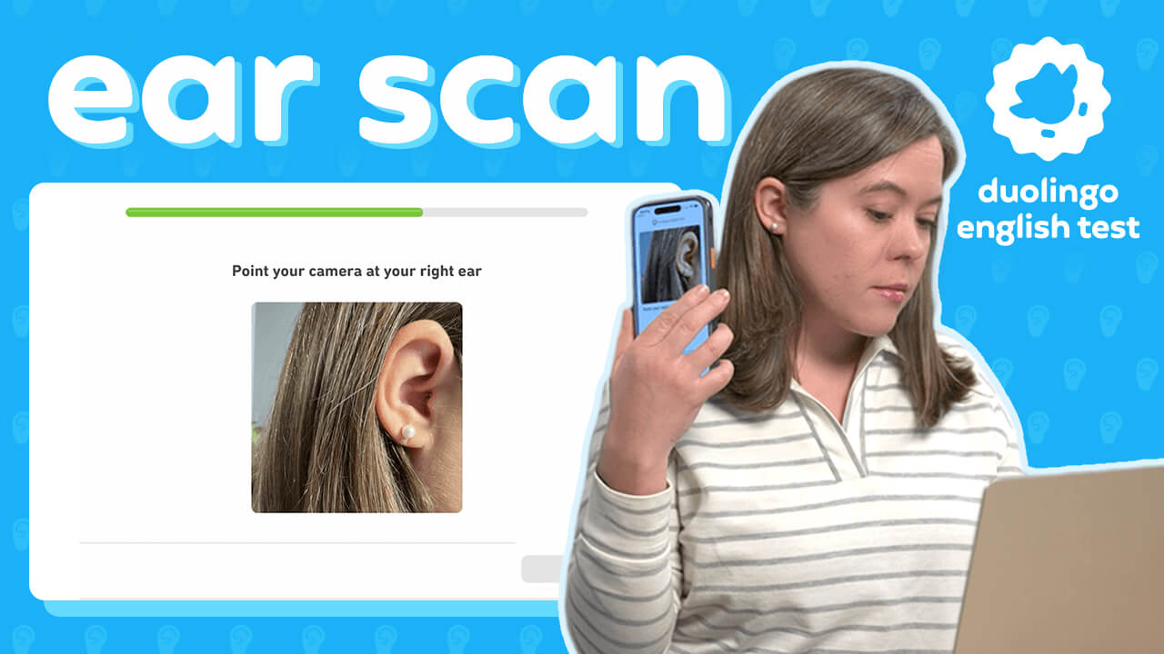 Duolingo English Test、不正受験対策で「Ear Scan」導入　試験前に両耳をスキャン