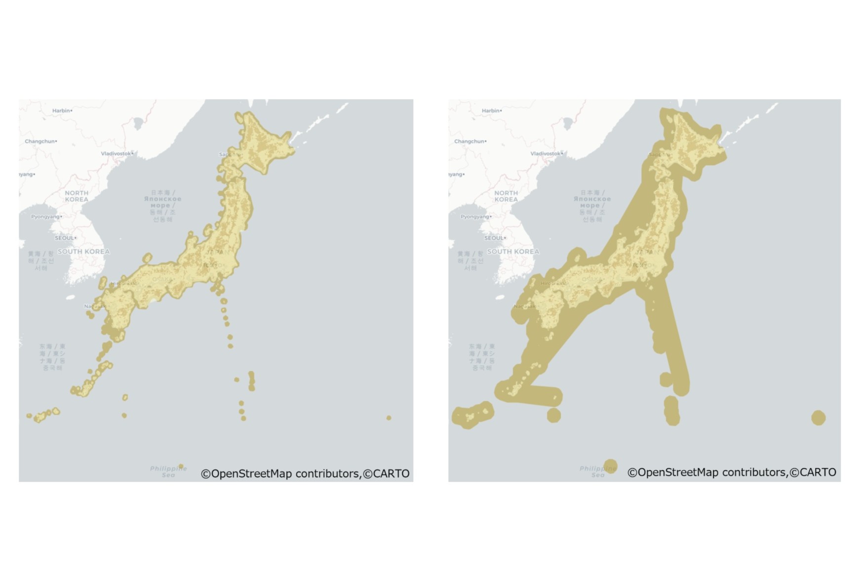 au Starlink Directのエリアが約2倍に、接続水域を含む24海里まで拡大