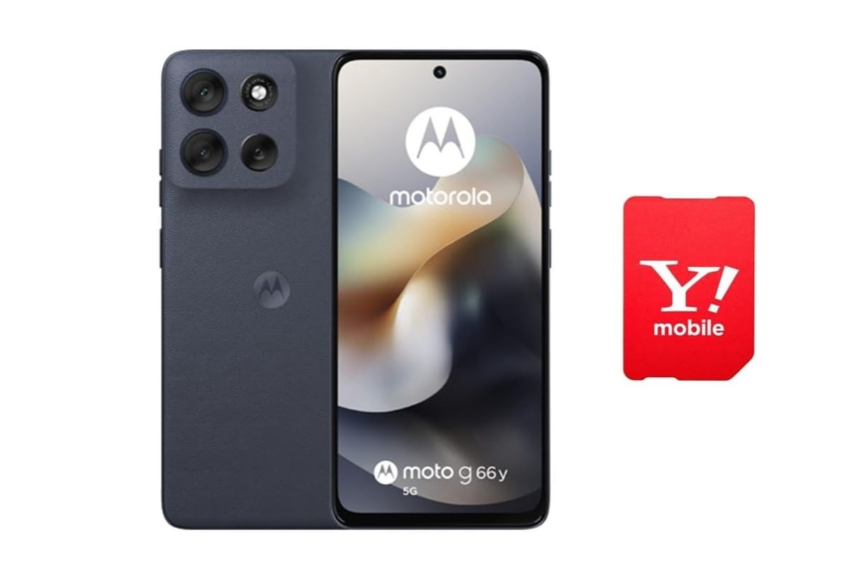 ワイモバイルのスマホがAmazonでセール、「moto g66y 5G」が1円