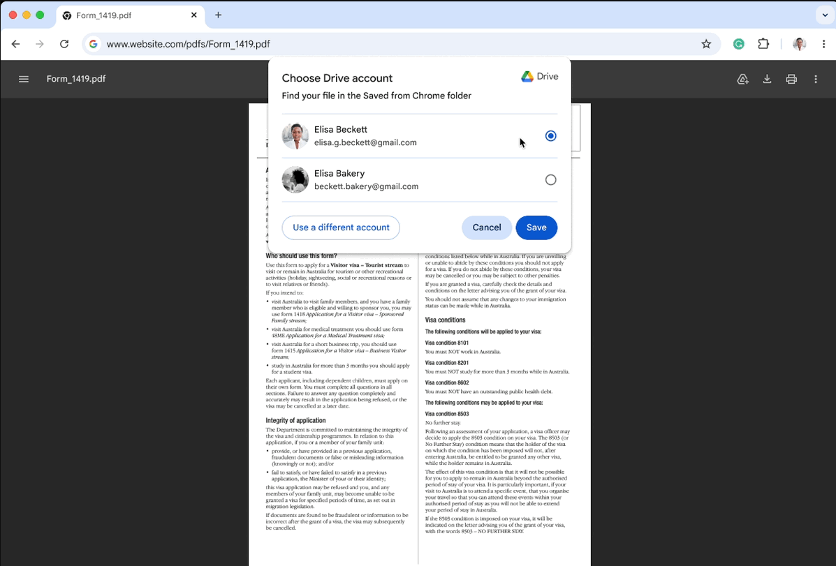 パソコン版「Google Chrome」で閲覧中のPDFを直接保存できる新機能