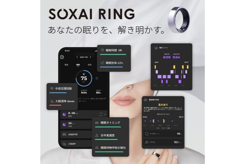 ドコモ、「SOXAI RING 2」発売 「世界最細」の国産スマートリング