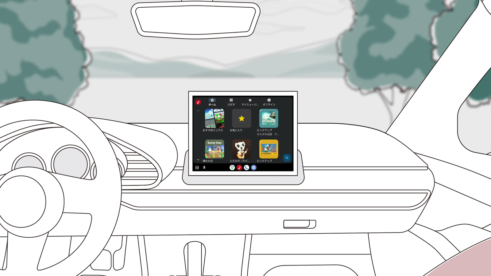 「Nintendo Music」を車内でも、Android Auto/Apple CarPlayに対応 パソコン向けも展開