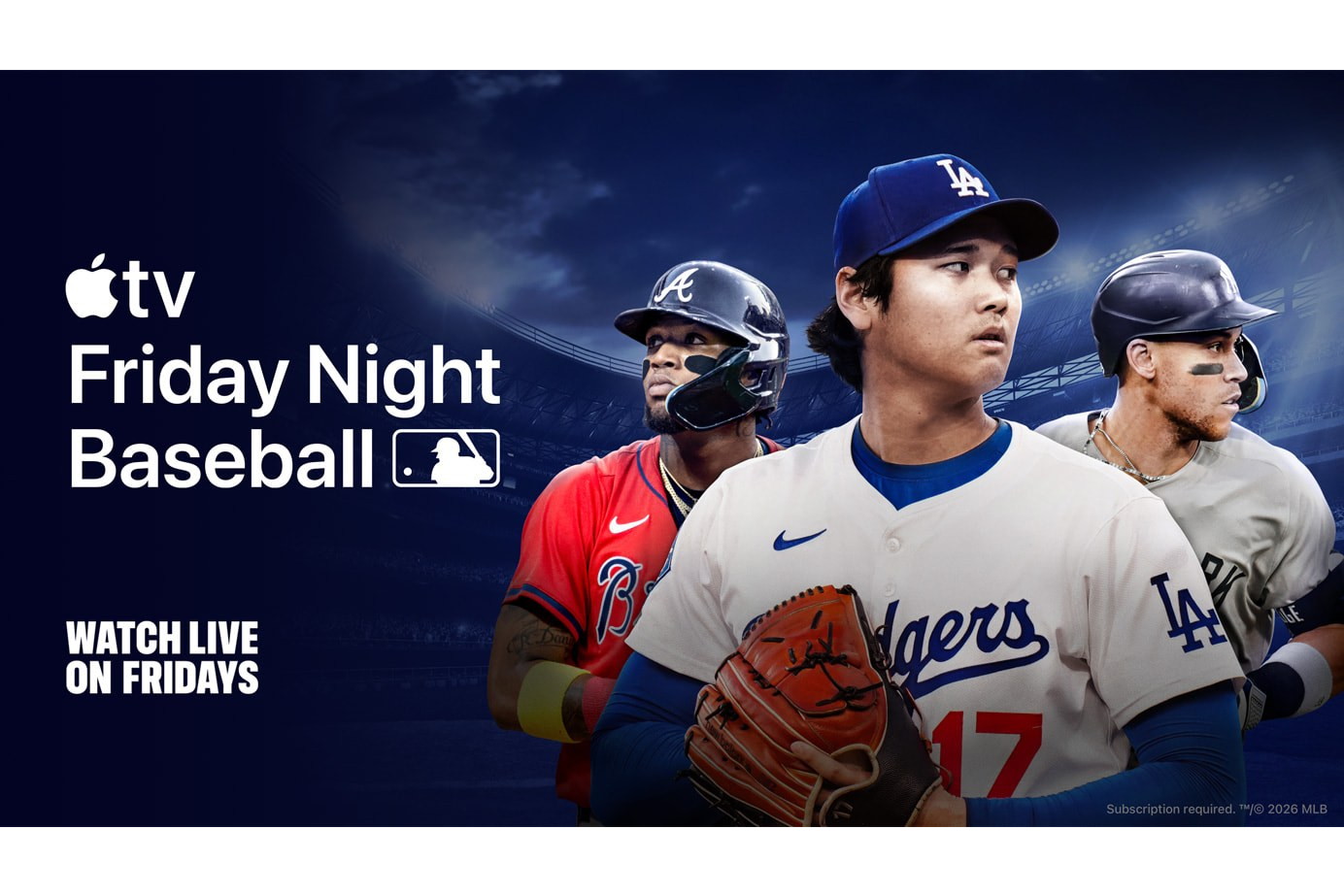 Apple TV、MLB「フライデーナイト ベースボール」の7月スケジュール発表